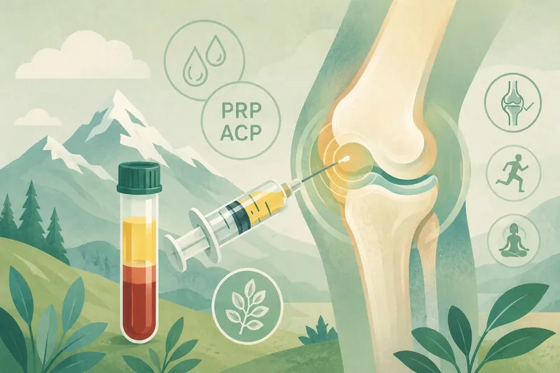 Eigenblut bei Arthrose: Was steckt hinter PRP und ACP?