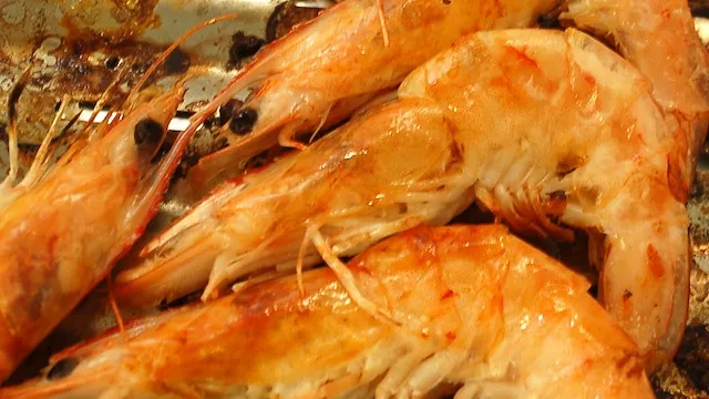 Gegrillte Riesengarnelen