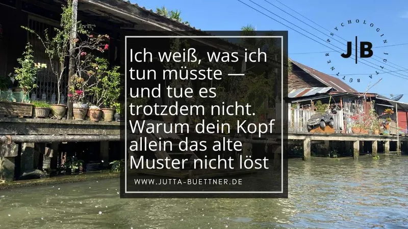 Ich weiß, was ich tun müsste, und tue es trotzdem nicht. Warum dein Kopf allein das alte Muster nicht löst