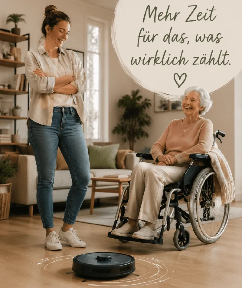 Wie Saug- und Wischroboter in der Pflegezeit entlasten