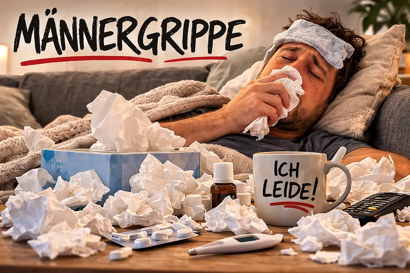 Männergrippe vs. Erkältung bei Frauen