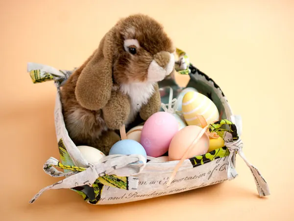 Osterkörbchen nähen: 20 geniale Schnittmuster zum Nähen für Ostern