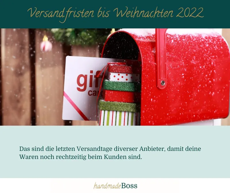 Abgabefristen für Pakete 2022