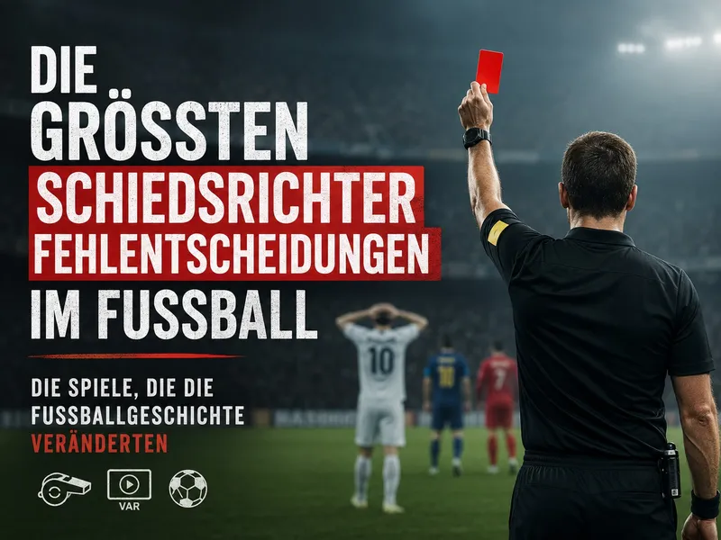 Die 10 folgenschwersten Schiedsrichter-Fehlentscheidungen der Fußballgeschichte