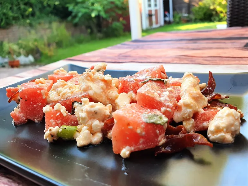 Wassermelonen-Salat mit Feta