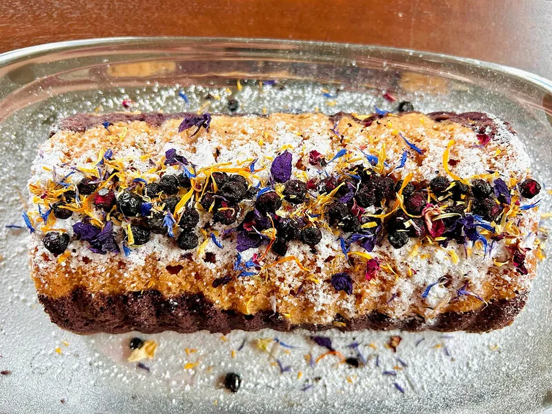 Veganer Blaubeer-Marmorkuchen
