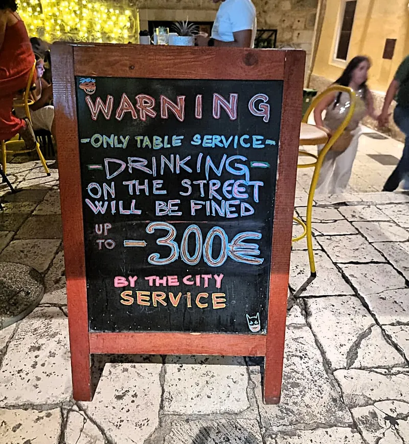 Alkoholverbot in Kroatien auf öffentlichen Plätzen