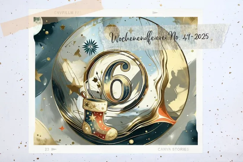 Wochenendfeierei No 49-2025 * Von einem 23. Geburtstag hoch 2, Adventsgedanken und Glühgin