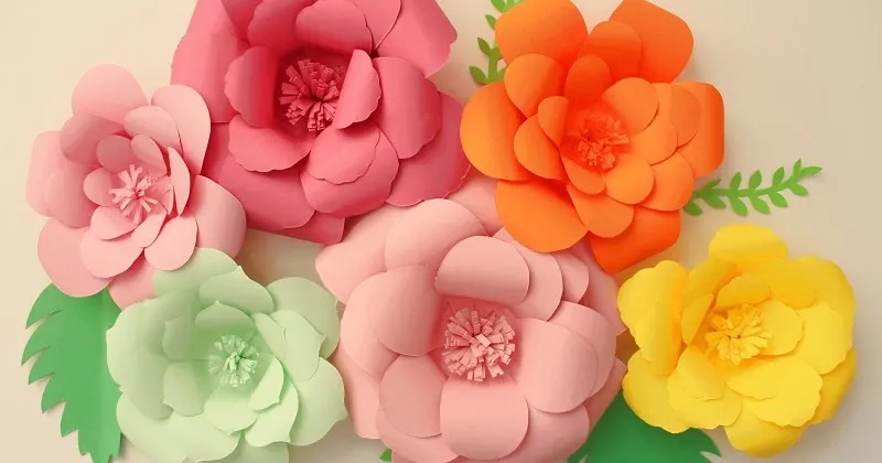 DIY PAPIERBLUMEN BASTELN