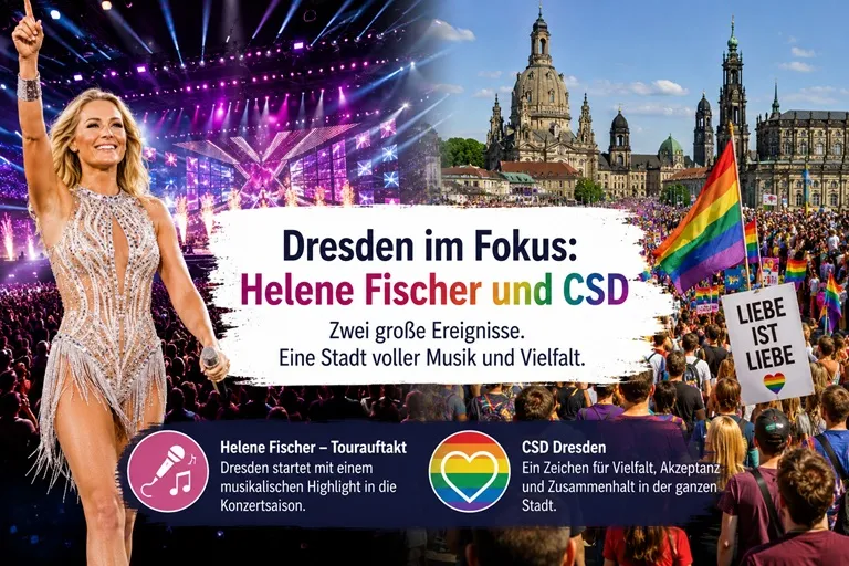 Dresden im Fokus: Helene Fischer und CSD
