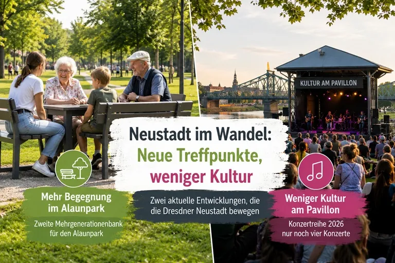 Neue Treffpunkte und weniger Kultur: Was sich aktuell in der Dresdner Neustadt verändert