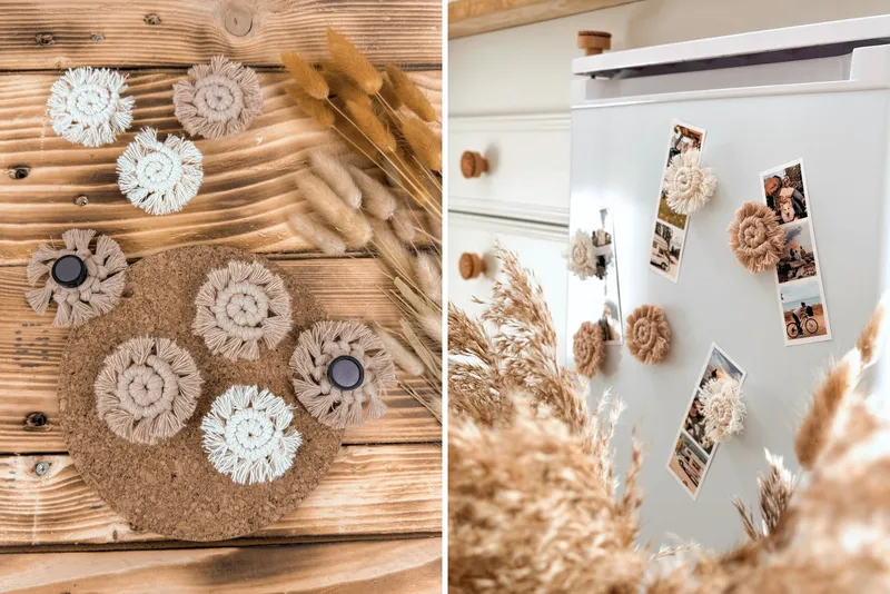 DIY: Makramee Magnete selber machen