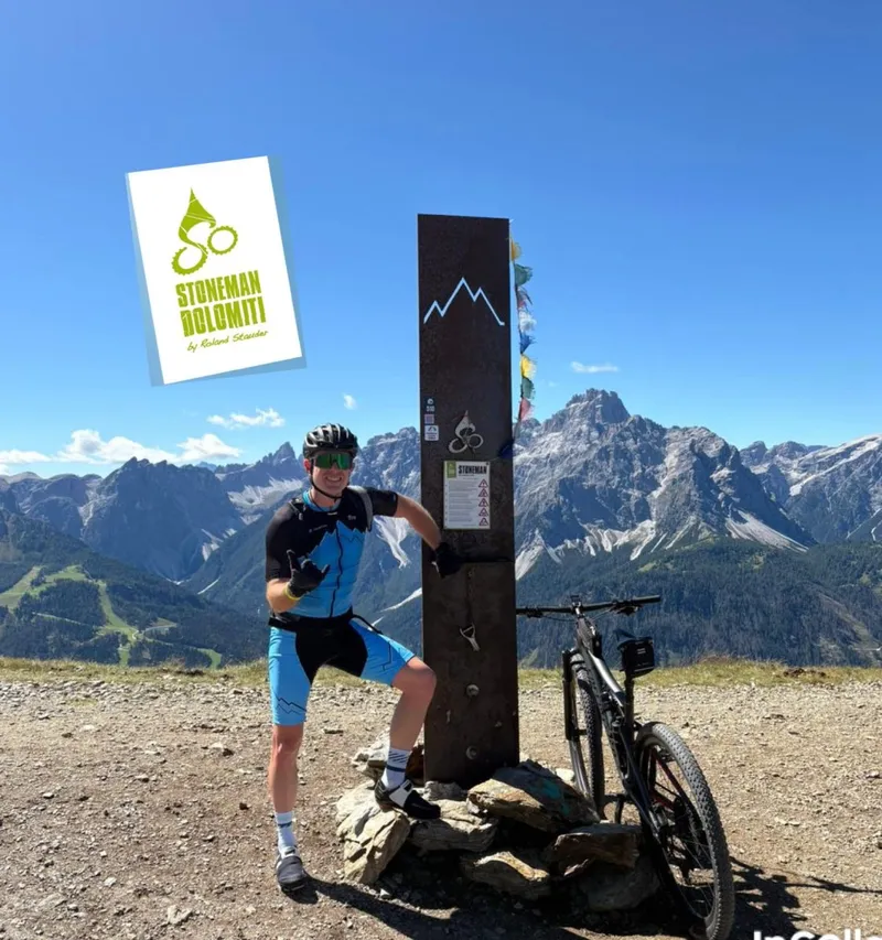 Papa radelt und die Kids spielen mit Raini // Stoneman Dolomiti Bericht und Hoteltipp für Familien bei Sexten