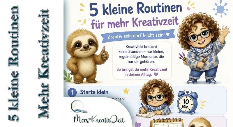 5 kleine Routinen für mehr Kreativzeit