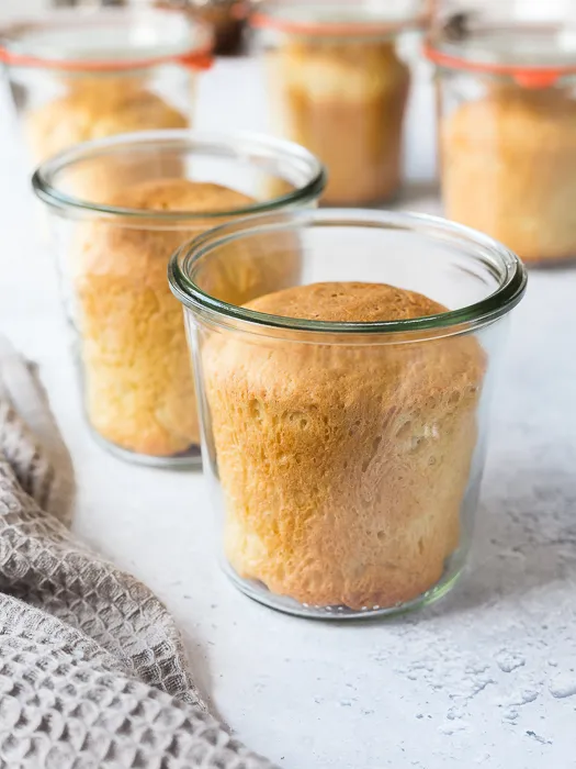 Brioche im Glas