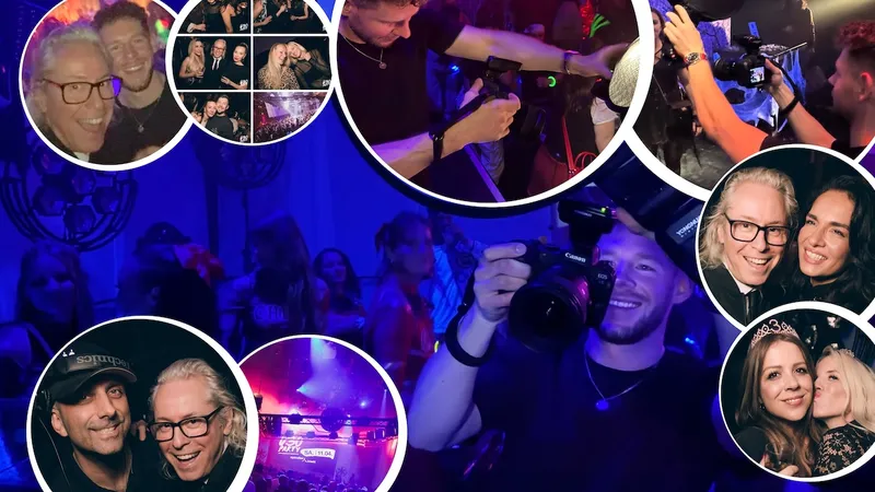 Starfotografen machen Stars – einer der coolen Fotografen, Oliver Leu, im Team der Ü30 Party Berlin im Spindler & Klatt