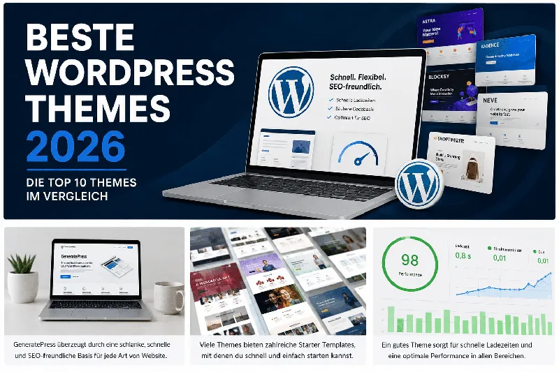 Beste WordPress Themes 2026: Top 10 im Vergleich
