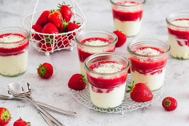 Spaghetti-Eis Dessert