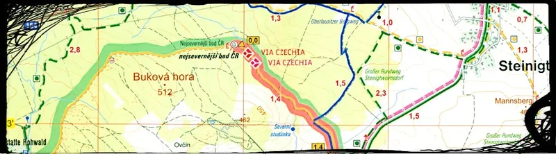 Stezka středozemím – CZ von Nord nach Süd