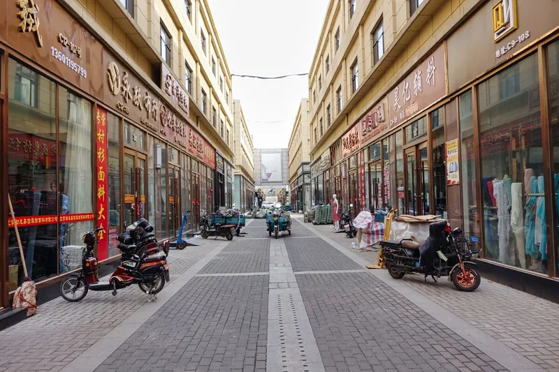 Der Stoffmarkt in Langfang