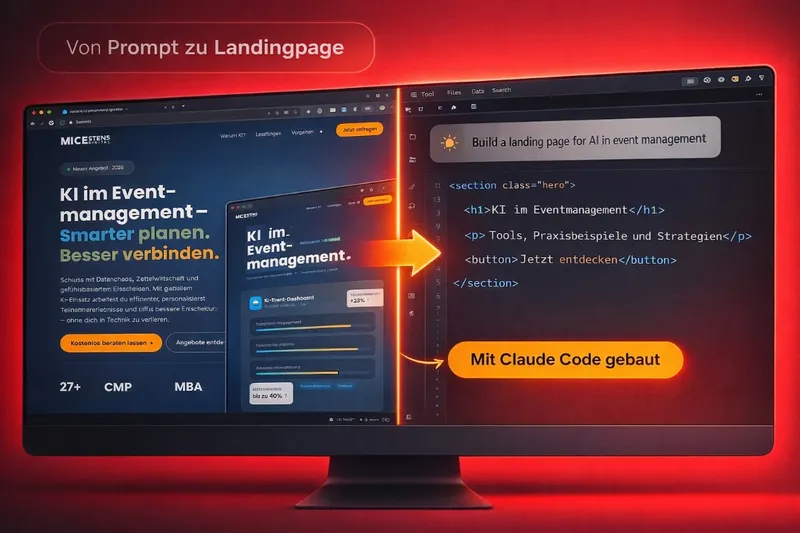 Landingpage mit Claude Code: Mein Tag als Nicht-Programmiererin