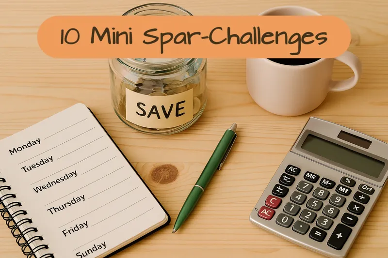 Mini Spar-Challenges: So bringst du Geldbewusstsein & Lebensfreude in Balance