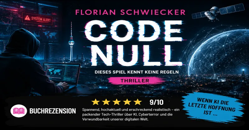 Code Null von Florian Schwiecker – Wenn künstliche Intelligenz gegen Cyberterroristen kämpft