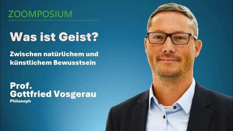 Was ist Geist? – Gottfried Vosgerau im Gespräch