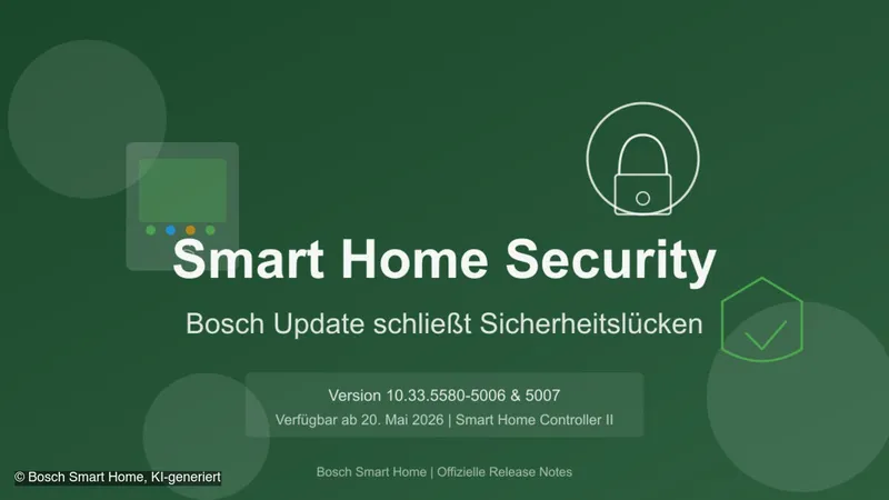 Bosch Smart Home: Wichtiges Sicherheitsupdate