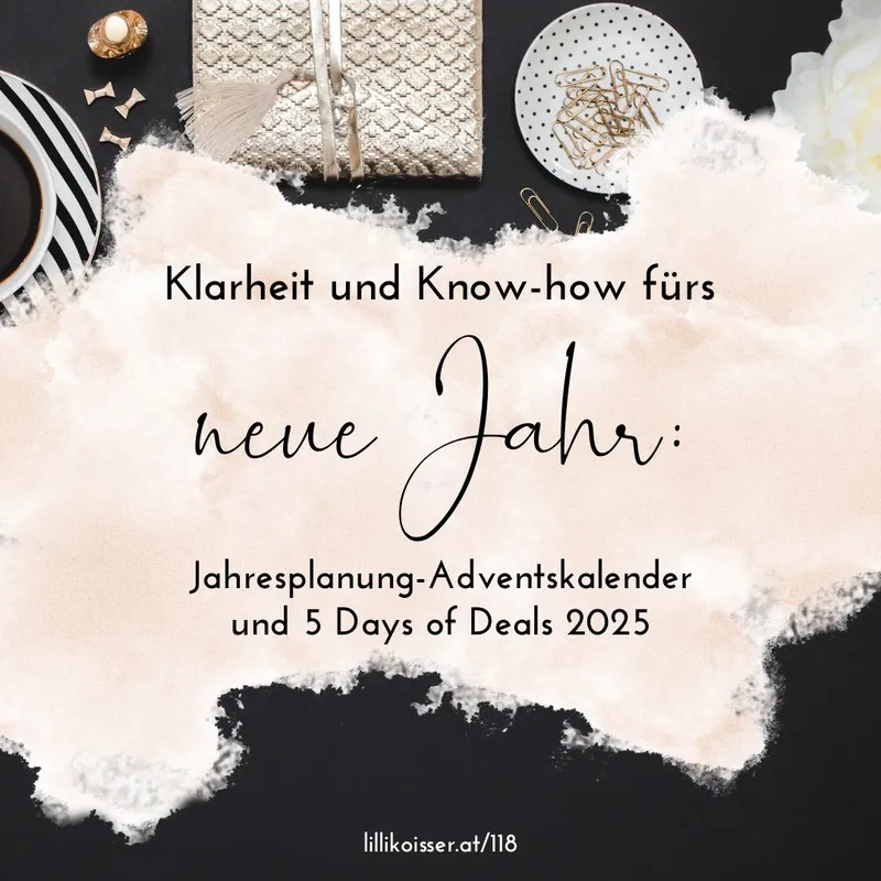 Klarheit für 2026: Deine Einladung zum Jahresplanung-Adventskalender und den 5 Days of Deals!