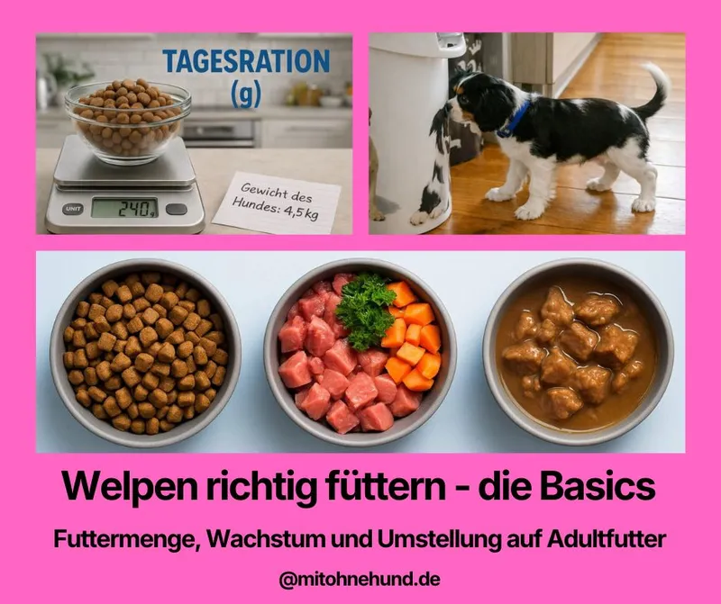 Welpenfutter ohne Stress: So fütterst du deinen Welpen richtig