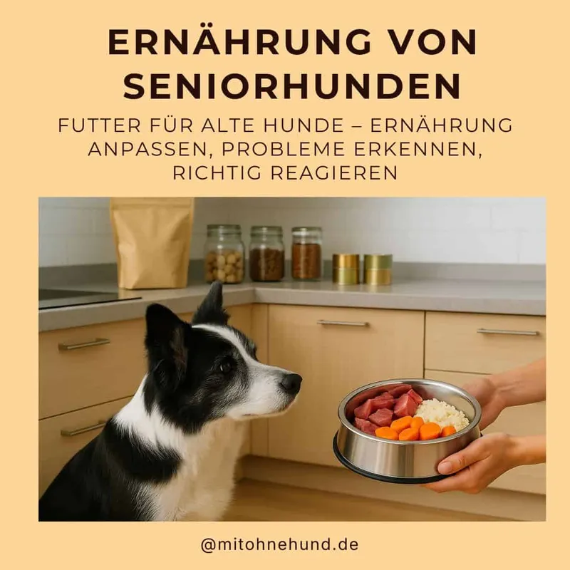 Seniorhunde richtig füttern: Wann umstellen, was ins Futter gehört und was beachten bei Altersbeschwerden
