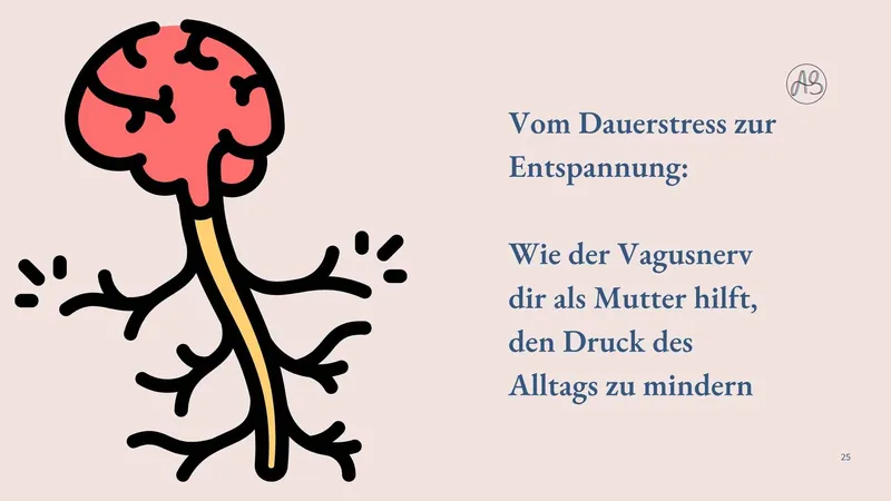 Vom Dauerstress zur Entspannung: Wie der Vagusnerv dir als Mutter hilft, den Druck des Alltags zu mindern