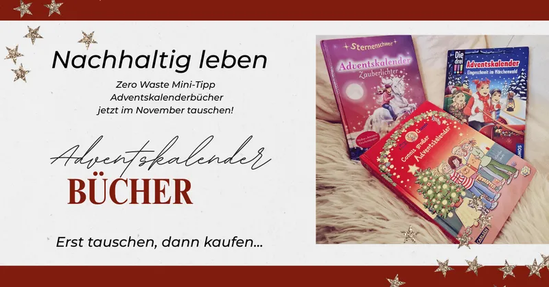 Zero Waste Tipp für November: Adventskalender - Bücher tauschen