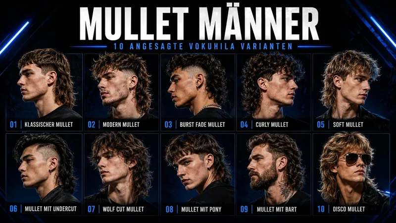 Mullet Männer: 10 angesagte Vokuhila Varianten + Styling-Guide