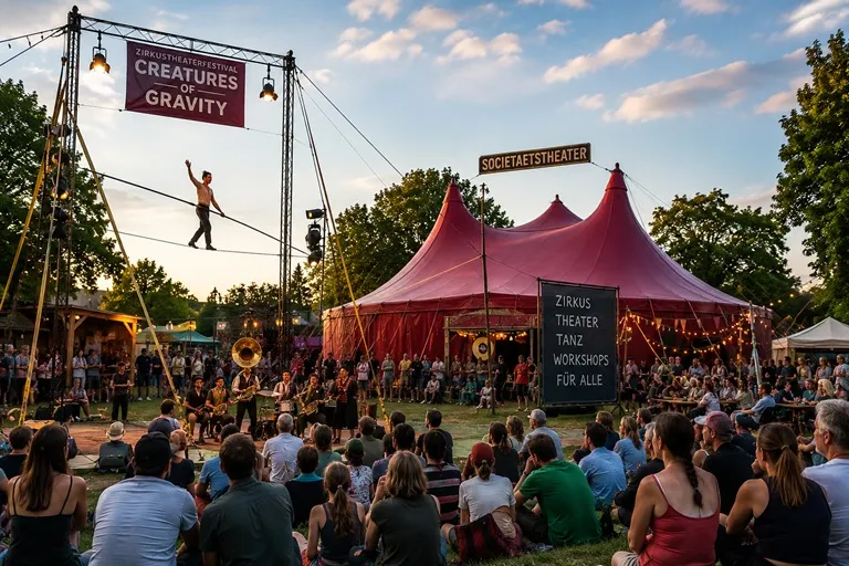Dresden hebt ab: Zirkustheaterfestival „Creatures of Gravity“ verwandelt den Alaunpark in eine Bühne der Fantasie