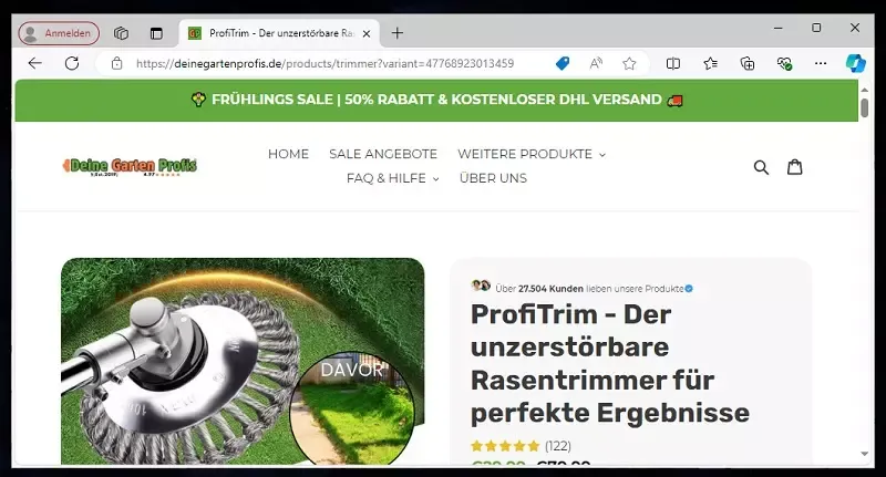 deinegartenprofis.de ProfiTrim Erfahrungen