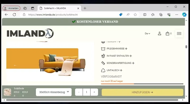 Eure Erfahrungen mit dem Sofaüberzug SofaHecht von Imlanda
