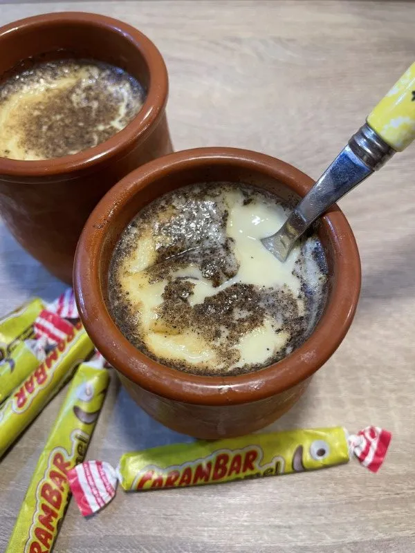 Karamellcreme mit Carambar und Fleur de Sel