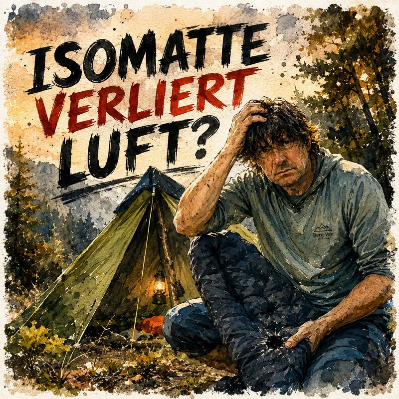 Isomatte verliert Luft? Ursachen, Lochsuche, Pumpe & Reparatur auf Tour