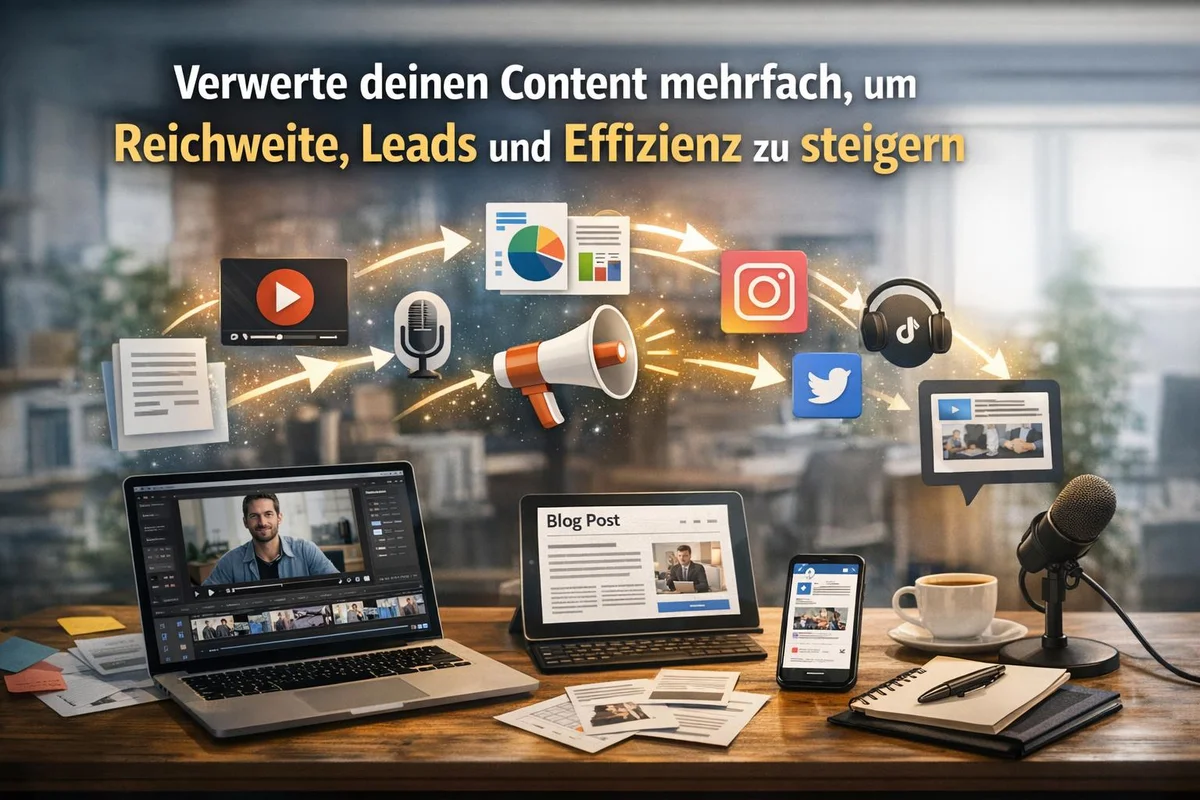 Verwerte deinen Content mehrfach, um Reichweite, Leads und Effizienz zu steigern