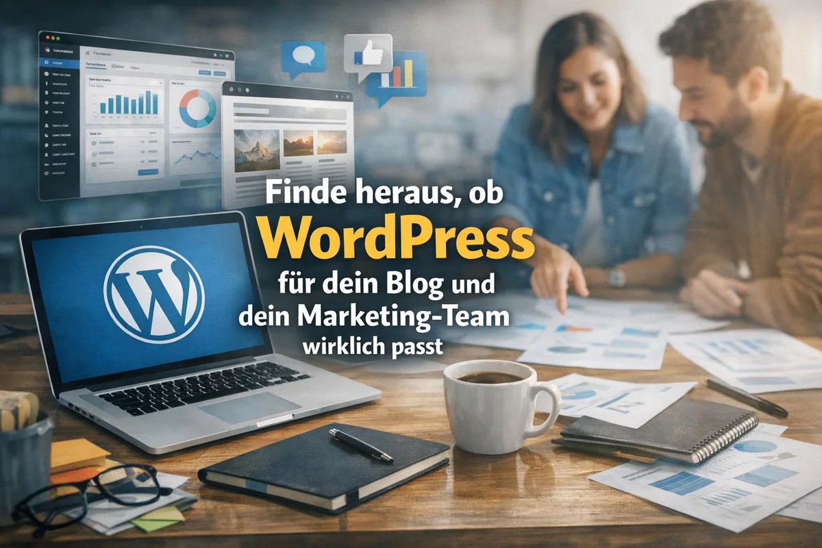 Finde heraus, ob WordPress für dein Blog und dein Marketing‑Team wirklich passt