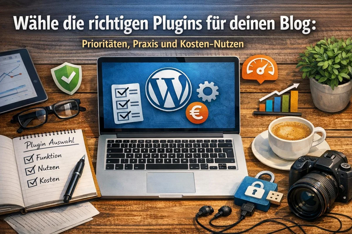 Wähle die richtigen Plugins für deinen Blog: Prioritäten, Praxis und Kosten-Nutzen