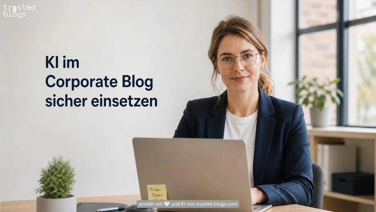 Setze KI im Corporate Blog sicher ein