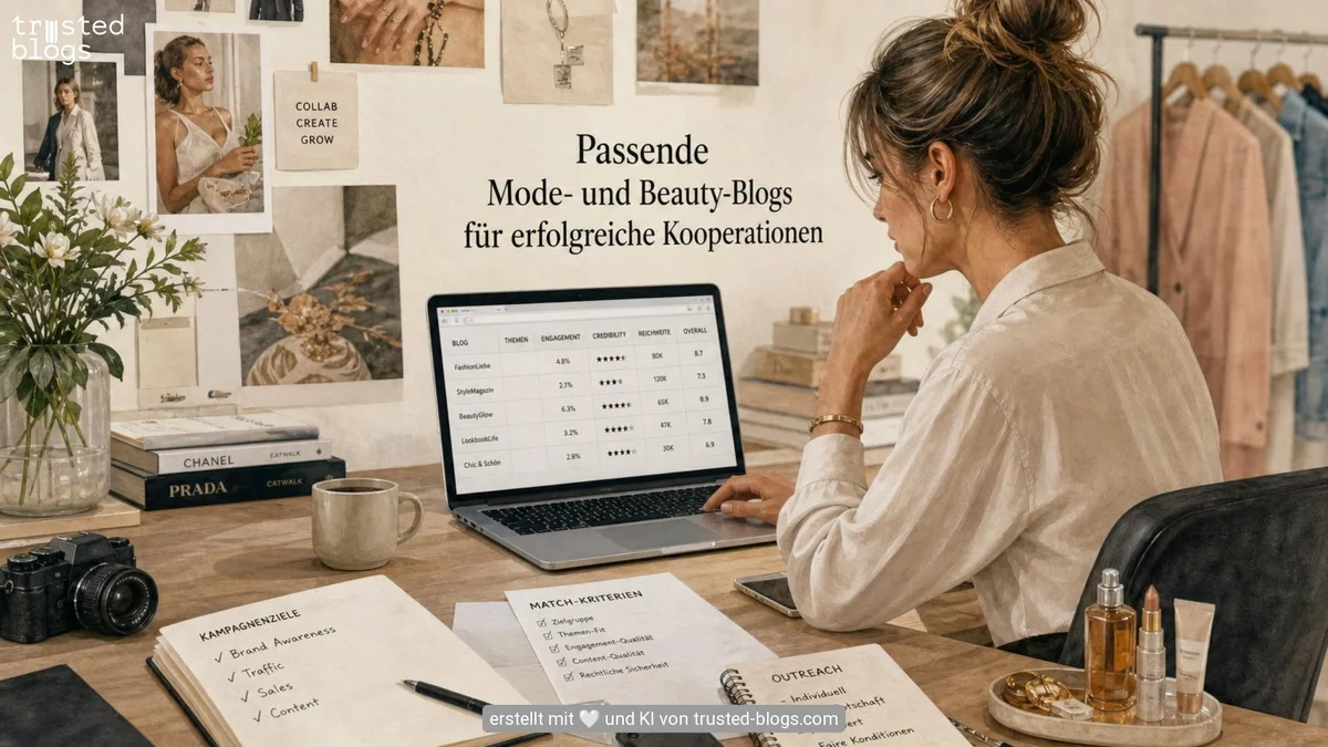So findest und bewertest du passende deutsche Mode- und Beauty-Blogs für erfolgreiche Kooperationen