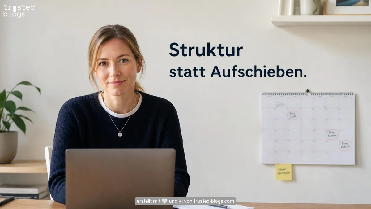 Prokrastination beim Bloggen überwindest du mit Struktur