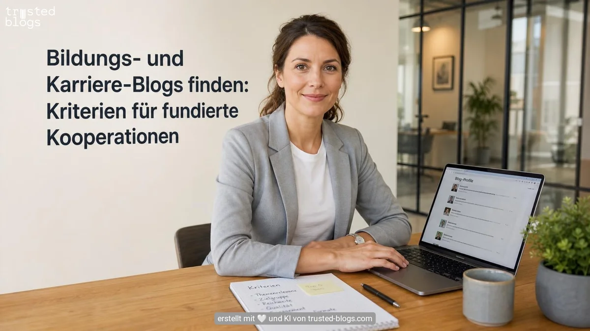 Bildungs- und Karriere-Blogs finden: Kriterien für fundierte Kooperationen